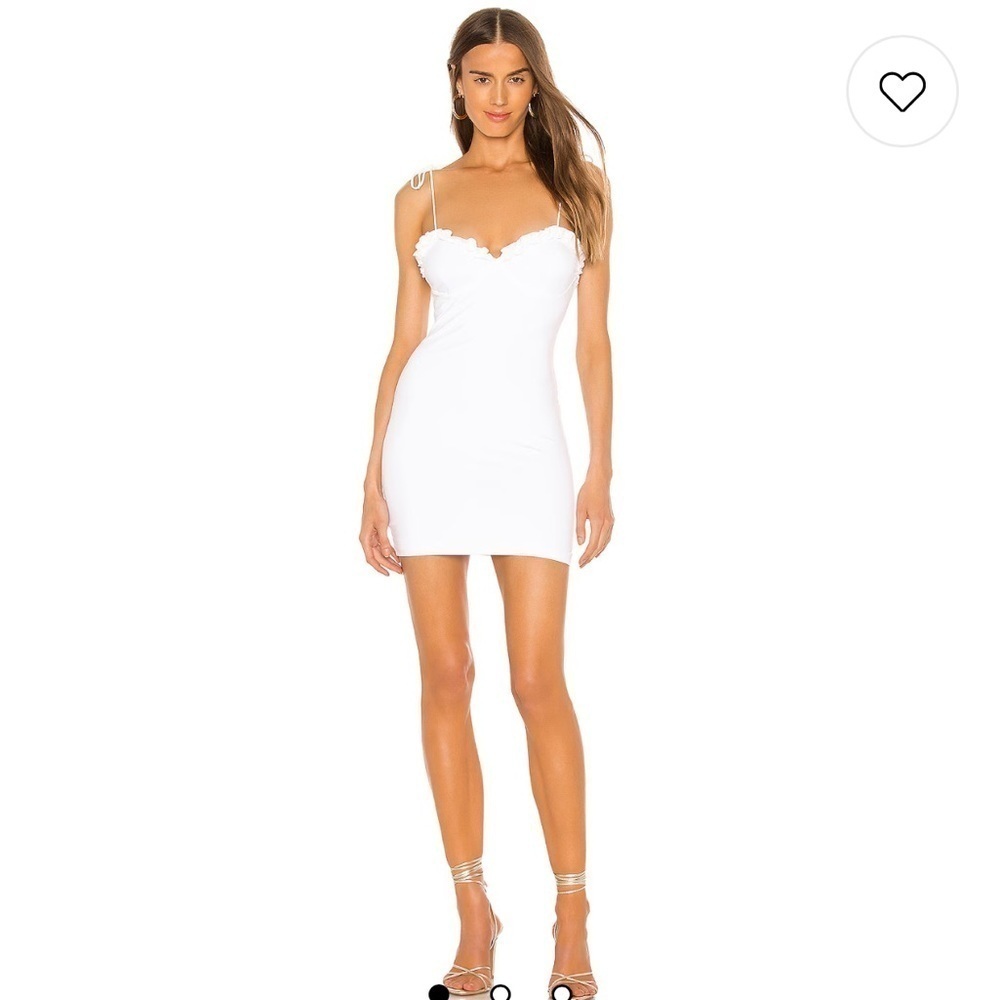 superdown Camile Tie Strap Mini Dress in White
